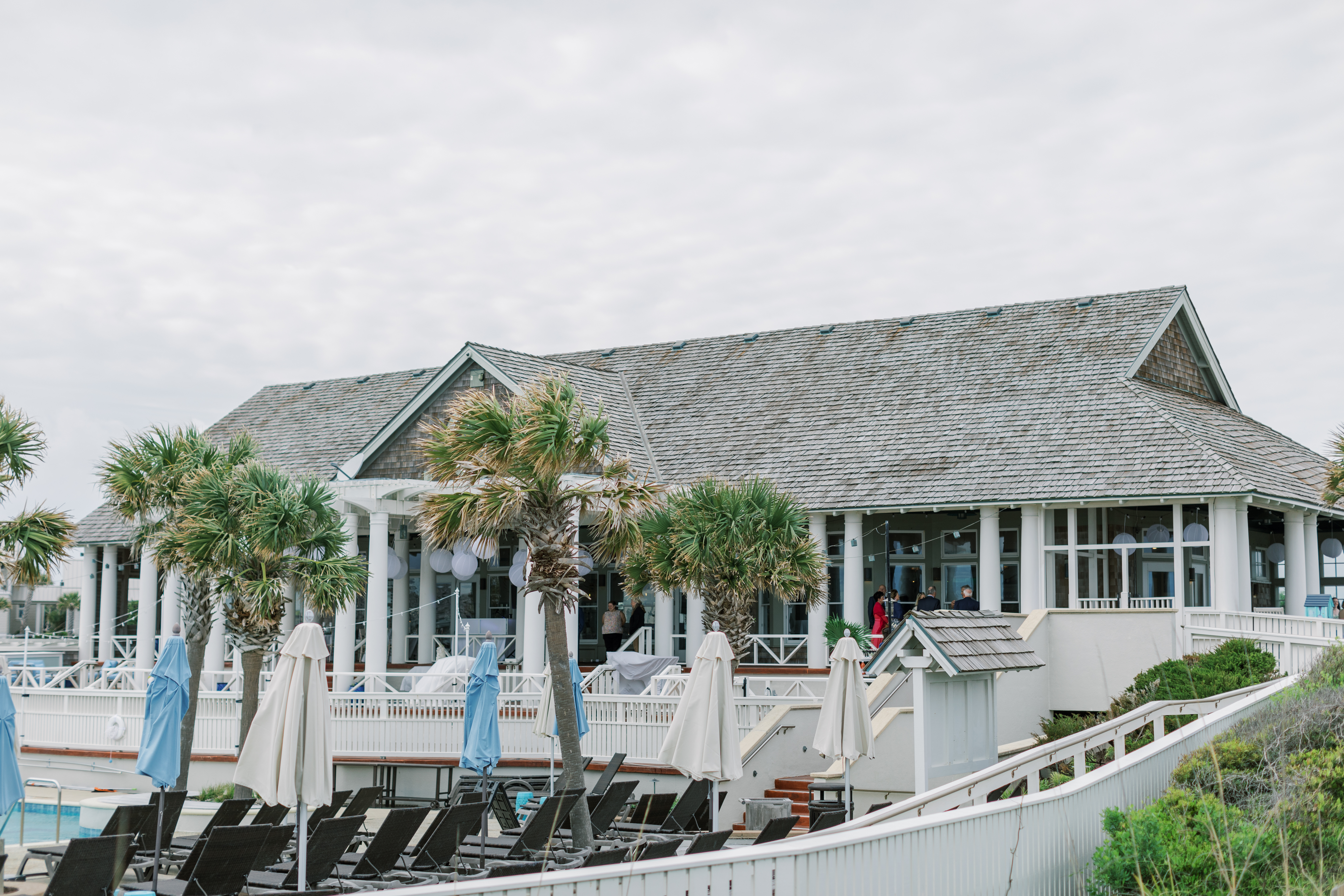 Club front view with pool