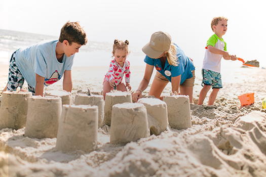 Children engaging Bald Head Island activities