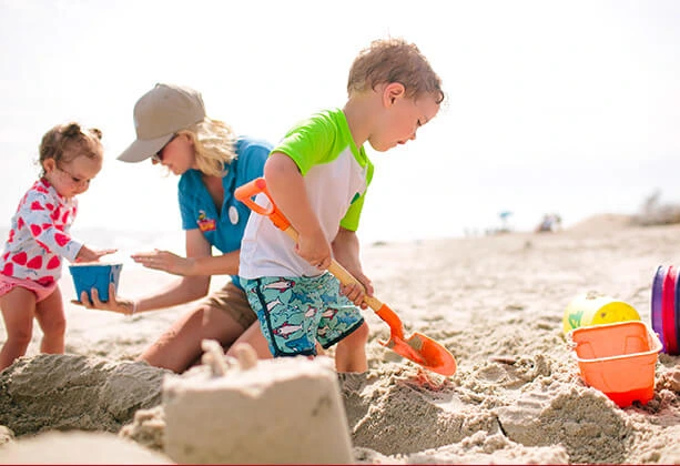 Children near Bald Head Island Pools